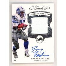 Barry Sanders 2017 Panni Flawless Distinguished Autograph Patch Card #DI-BS 5/10