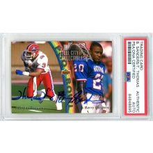 Barry Sanders/Thurman Thomas 1992 UD Pro Bowl Autograph Card #PB5 PSA/DNA