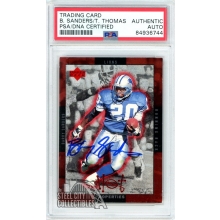 Barry Sanders/Thurman Thomas 1996 Upper Deck Autograph Card #HT-20 PSA/DNA
