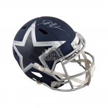 Deion Sanders Autographed Dallas Cowboys AMP Full-Size Football Helmet - BAS COA