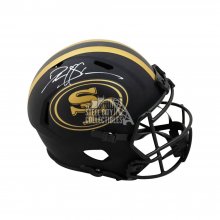 Deion Sanders Autographed San Francisco 49ers Eclipse Replica Full-Size Football Helmet - BAS COA