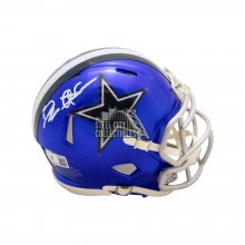 Deion Sanders Autographed Dallas Cowboys Flash Mini Football Helmet - BAS (White Ink)