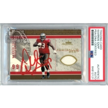 Warren Sapp 2003 Fleer Showcase Autograph Jersey Card #FB-WS PSA/DNA (Red)