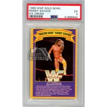 Randy Savage 1989 WWF Gold Bond Ice Cream Card PSA 5