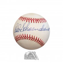 Red Schoendienst Autographed Official National League Baseball - PSA/DNA COA