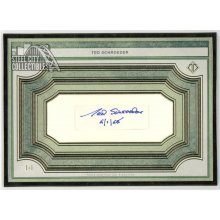 Ted Schroeder 2020 Topps Transcendent Tennis Oversized Cut Signature Autograph 1/1