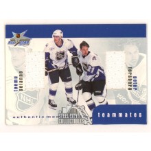 Teemu Selanne/Peter Forsberg 2000 In The Game All Star Jersey Card #TM-28