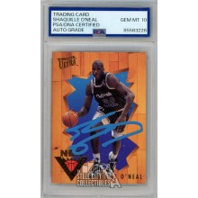 Shaquille O'Neal 1993-94 Fleer Ultra Autograph Card #5 PSA/DNA 10 (Blue)