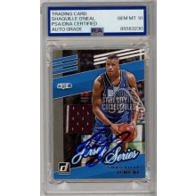 Shaquille O'Neal 2019-20 Panini Donruss Autograph Jersey Card #JS-SON PSA/DNA 10