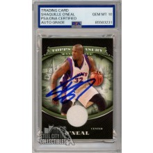 Shaquille O'Neal 2008-09 Topps Treasury Autograph Jersey Card #TTR-SO PSA/DNA 10