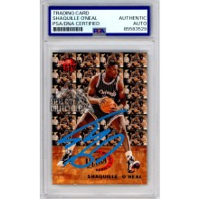Shaquille O'Neal 1992-93 Fleer Ultra Autograph Rookie Card #7 PSA/DNA (New Blue)