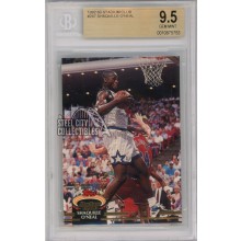 Shaquille O'Neal 1992-93 Topps Stadium Club Rookie Card #247 BGS 9.5 Gem Mint