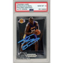 Shaquille O'Neal 2012-13 Panini Prizm Autograph Card #166 PSA/DNA 10 (Blue)