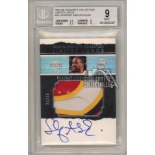 Shareef Abdur-Rahim 2003-04 Upper Deck Exquisite Limited Logos Autograph Patch Card 23/75 BGS 9