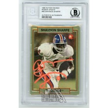 Shannon Sharpe 1990 Action Packed Rookie Update Auto Card #46 - BAS