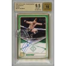 Sheamus 2020 Topps Transcendent WWE Green Autograph Card 01/15 BGS 9.5