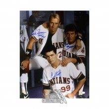 Sheen, Bernsen "Dorn", Berenger Autographed Major League 16x20 Photo - BAS COA