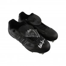 Charlie Sheen Autographed Adidas Black Baseball Cleats - JSA COA
