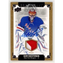 Igor Shesterkin 2019-20 Upper Deck Chronology Autograph Rookie Patch Card 08/10