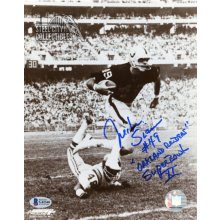 Mike Siani "Oakland Raiders Superbowl XI" Autographed 8x10 Phot0 - BAS COA