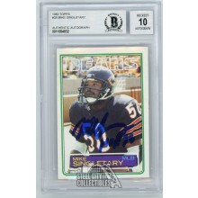 Mike Singletary HOF 98 1983 Topps Autographed Auto Card #38 - BAS 10