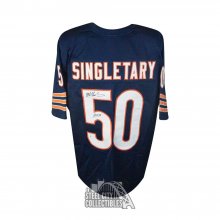 Mike Singletary HOF 98 Autographed Chicago Custom Football Jersey - BAS COA