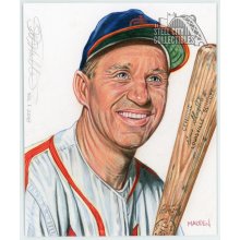Enos Slaughter 2018 Sportkings Jumbo Sketch Card 1/1
