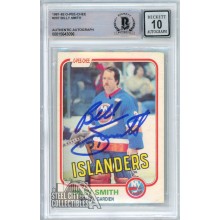 Billy Smith 1981-82 O Pee Chee Autograph Card #207 BAS 10