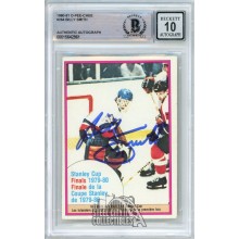 Billy Smith 1980-81 O Pee Chee Autograph Card #264 BAS 10