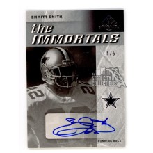 Emmitt Smith 2007 Upper Deck SP Immortals Autograph Card #TI-ES 5/5