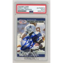 Emmitt Smith 1990 Pro Set Football Autographed Card #685 - PSA/DNA