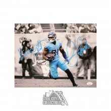 Jonnu Smith Easy $ Autographed Tennessee Titans 11x14 Photo - JSA COA (Blue Jersey)