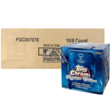 2025-26 Topps Chrome UEFA Women's Champions League Soccer Sapphire Edition 10-Box Case