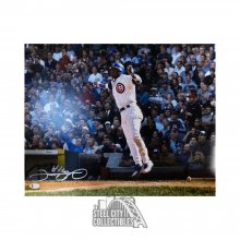 Sammy Sosa Autographed Chicago Cubs 16x20 Photo - BAS COA (Silver Ink)