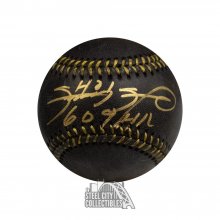 Sammy Sosa 609 HRs Autographed Black Official MLB Baseball - BAS COA