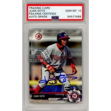 Juan Soto 2017 Bowman Draft Autograph Card #BD-162 PSA/DNA 10