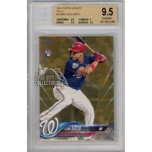 Juan Soto 2018 Topps Update Gold Rookie Card #US300 885/2018 BGS 9.5 Gem Mint