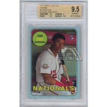Juan Soto 2018 Topps Heritage Chrome Refractor Rookie Card 027/569 BGS 9.5 Gem Mint