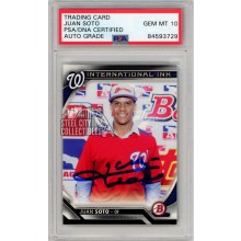 Juan Soto 2016 Bowman International Ink Autograph Rookie Card II-JS PSA/DNA 10