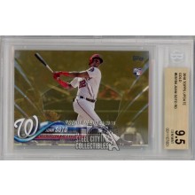 Juan Soto 2018 Topps Update Baseball Gold Rookie Card #US104 839/2018 BGS 9.5
