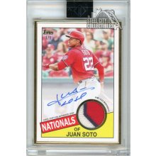 Juan Soto 2020 Topps Transcendent Collection 3 Color Patch Autograph 1/1