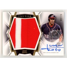 Juan Soto 2019 Topps Five Star Autograph Patch Card #AJP-JS 08/15