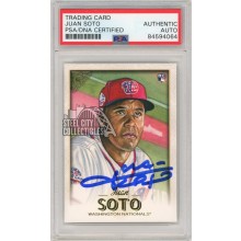 Juan Soto 2018 Topps Gallery Autograph Rookie Card #126  PSA/DNA