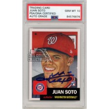 Juan Soto 2018 Topps Living Autographed RC Rookie Card #43 - PSA/DNA 10