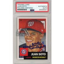 Juan Soto 2018 Topps Living Autographed RC Rookie Card #43 - PSA/DNA