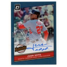 Juan Soto 2020 Panini Donruss Optic Autograph Card #HS-JS 10/15