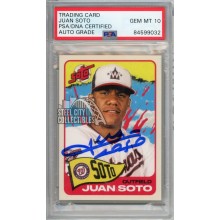 Juan Soto 2021 Topps Project 70 Autograph Card #161 PSA/DNA 10