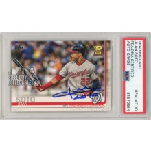 Juan Soto 2019 Topps Series 1 Autograph Card #213 PSA/DNA 10