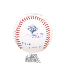 Juan Soto Fight Finished Autographed Official 2019 World Series Baseball - JSA