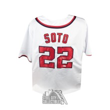 Juan Soto Autographed Washington Custom White Baseball Jersey - JSA COA